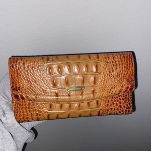 BRAHMIN Checkbook Wallet Toasted Almond